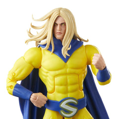 Hasbro Marvel's Sentry figure, paint detail close-up, high-quality finish.