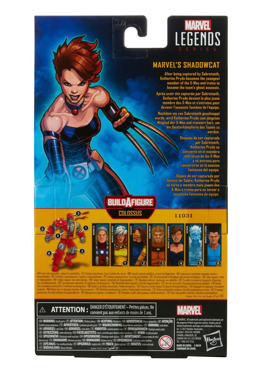 Hasbro Marvel Shadowcat gallery pose demonstrates display versatility.