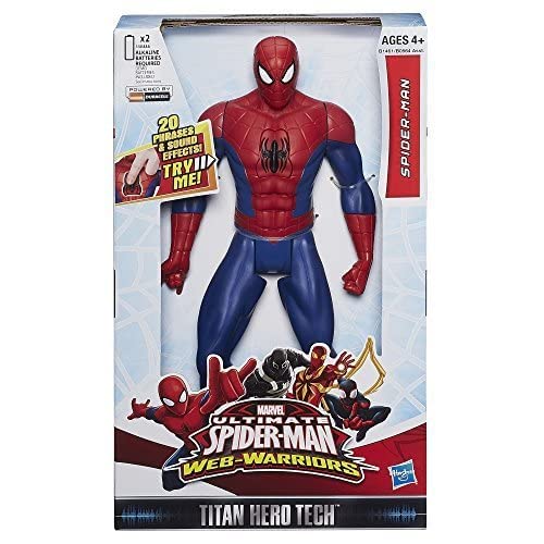 Hasbro Spider-Man 12-inch figure with electronic phrases and sounds.
