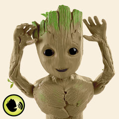 Hasbro Marvel Groot Groove 'N Grow bobble head adds character during play.