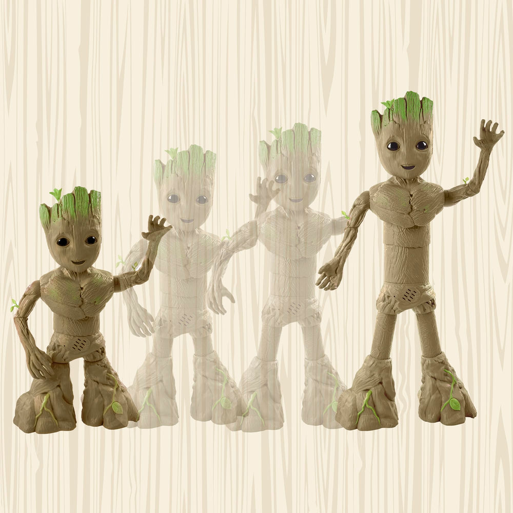 Hasbro Marvel Groot Groove 'N Grow tied to Disney+ I Am Groot show.