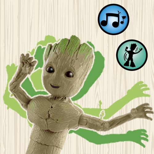 Hasbro Marvel Groot Groove 'N Grow responds with I am Groot phrases and sounds.