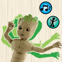 Hasbro Marvel Groot Groove 'N Grow responds with I am Groot phrases and sounds.