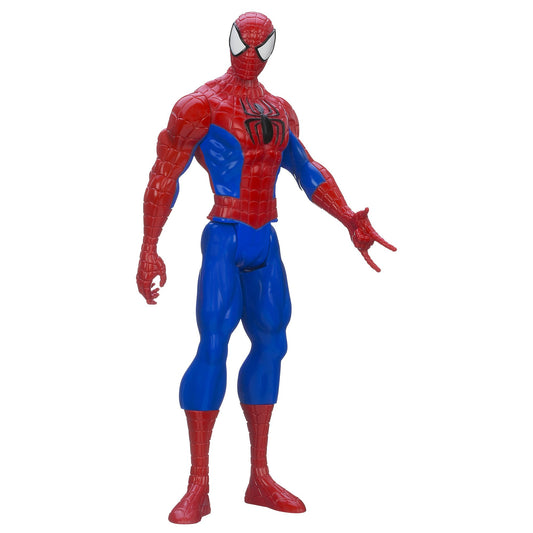 Hasbro Marvel Ultimate Spider-Man Titan Hero 12-inch figure, front view for imaginative play adventures.