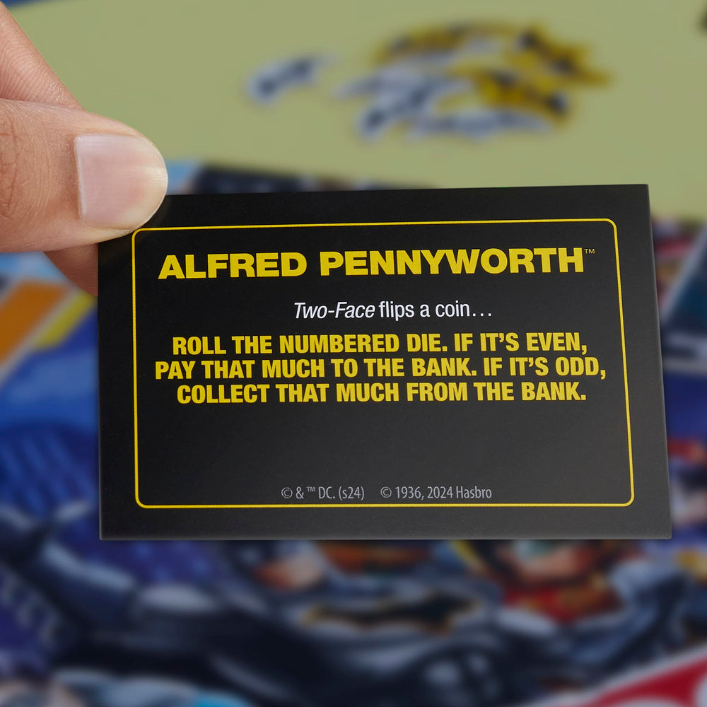 Hasbro Monopoly Batman Edition Calling Cards add mission-style objectives