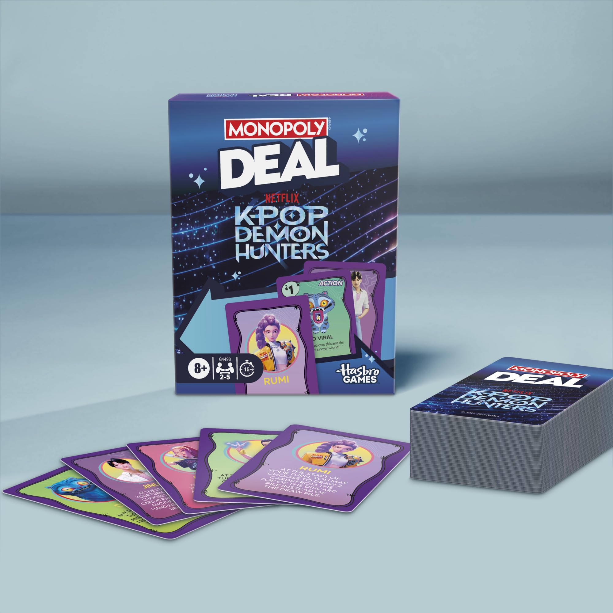 Hasbro Monopoly Deal KPop Demon Hunters 15-minute game session