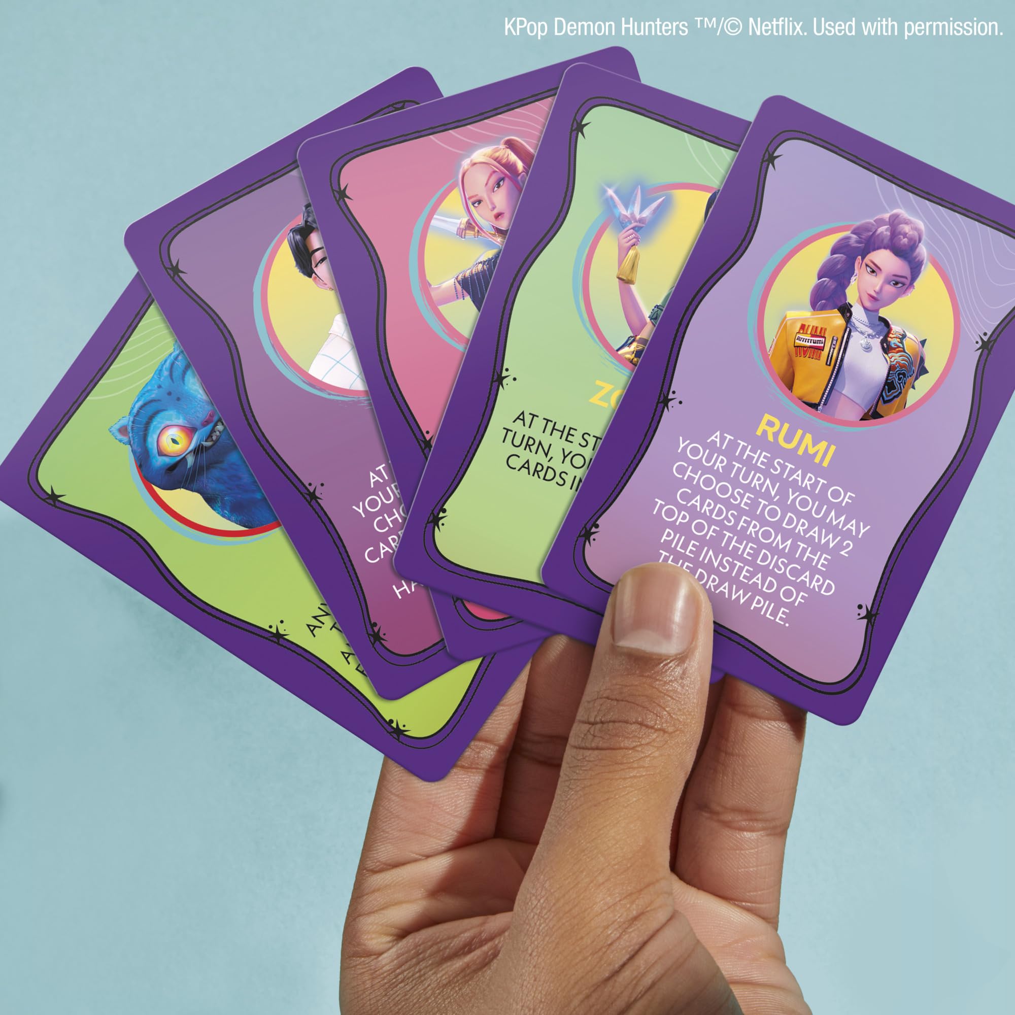 Hasbro Monopoly Deal KPop Demon Hunters fan club action cards ready to go viral