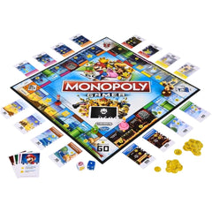 Hasbro Monopoly Gamer coins replace money for faster rounds.