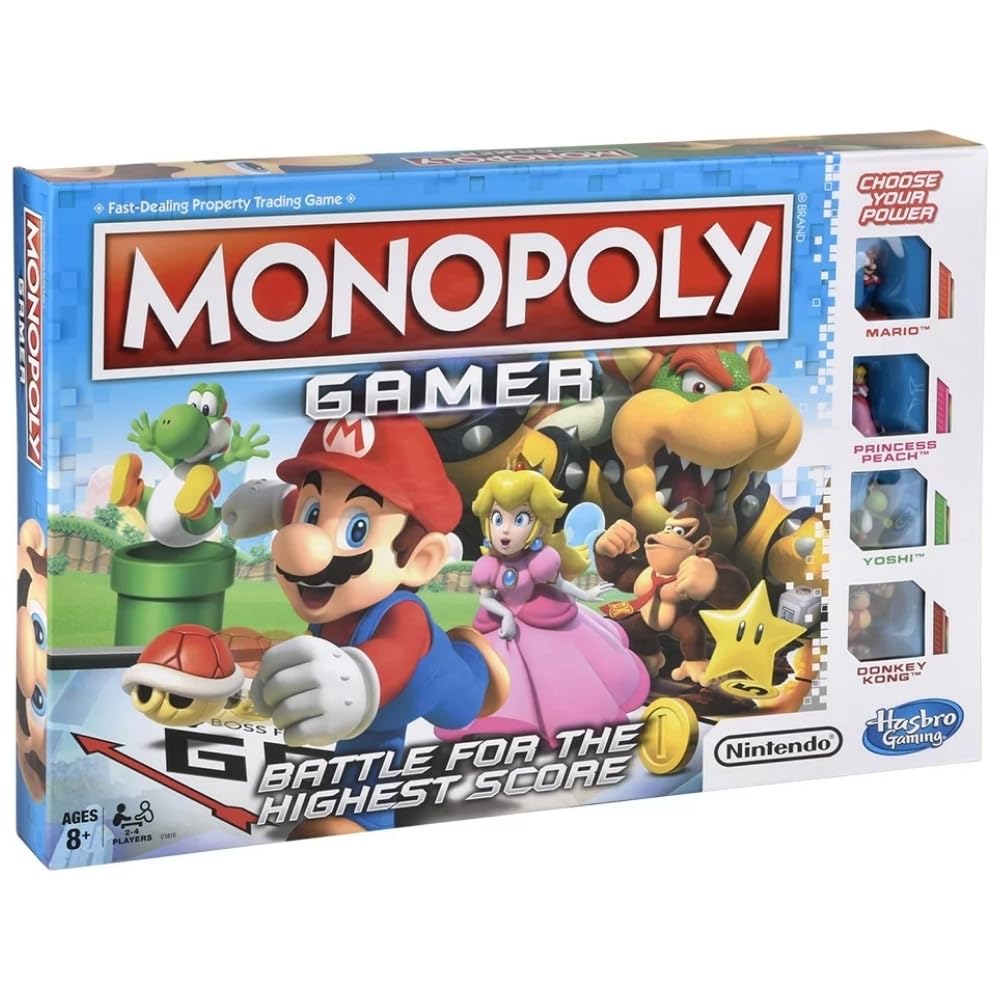 Hasbro Monopoly Gamer family game night with friends.