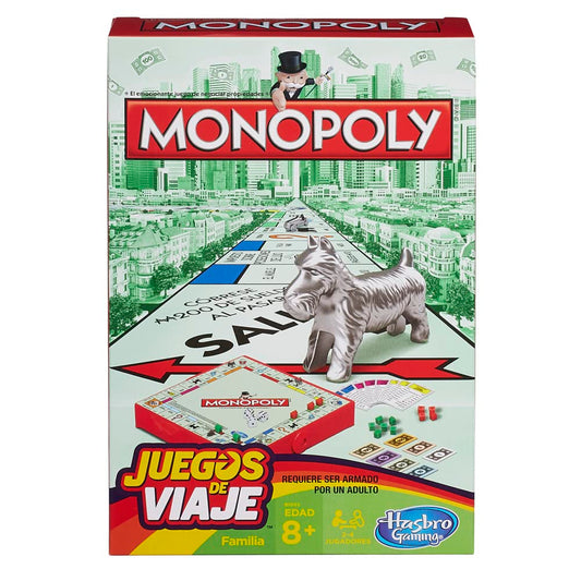 Hasbro Gaming Monopoly Grab and Go game board for portable family fun