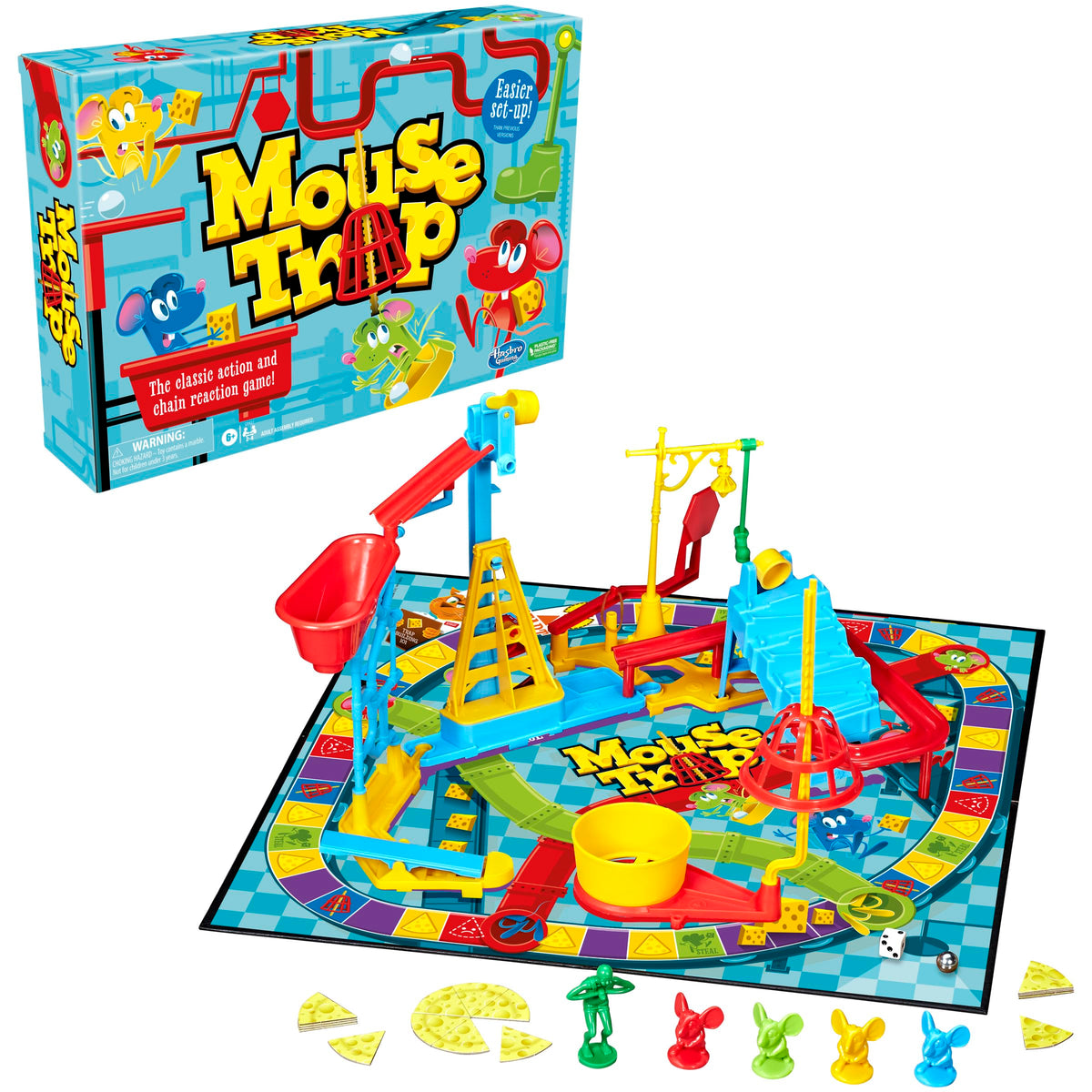 Hasbro Mouse Trap board game setup for family play and classic action