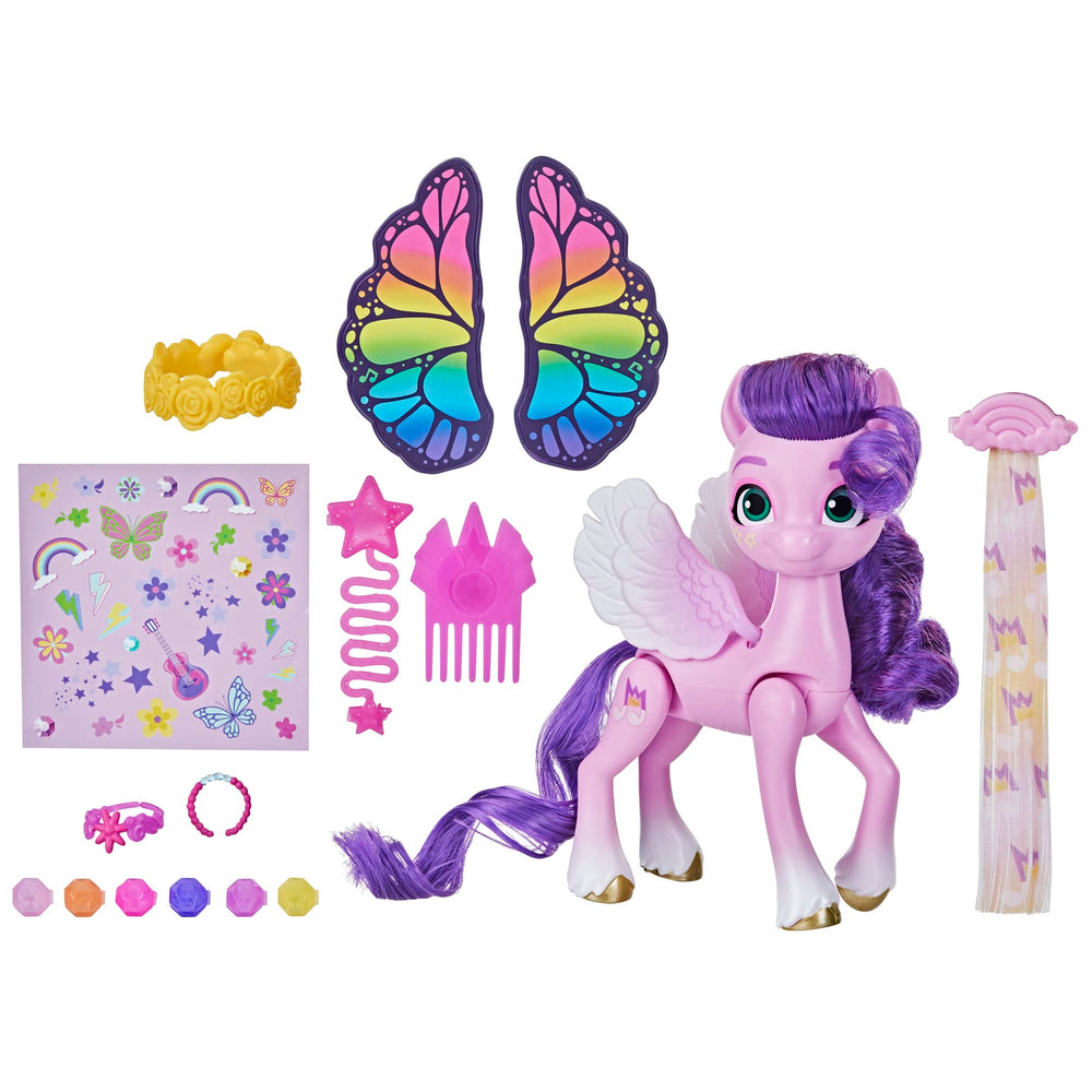 Hasbro My Little Pony Princess Pipp Petals with butterfly wings for imaginative festival play.