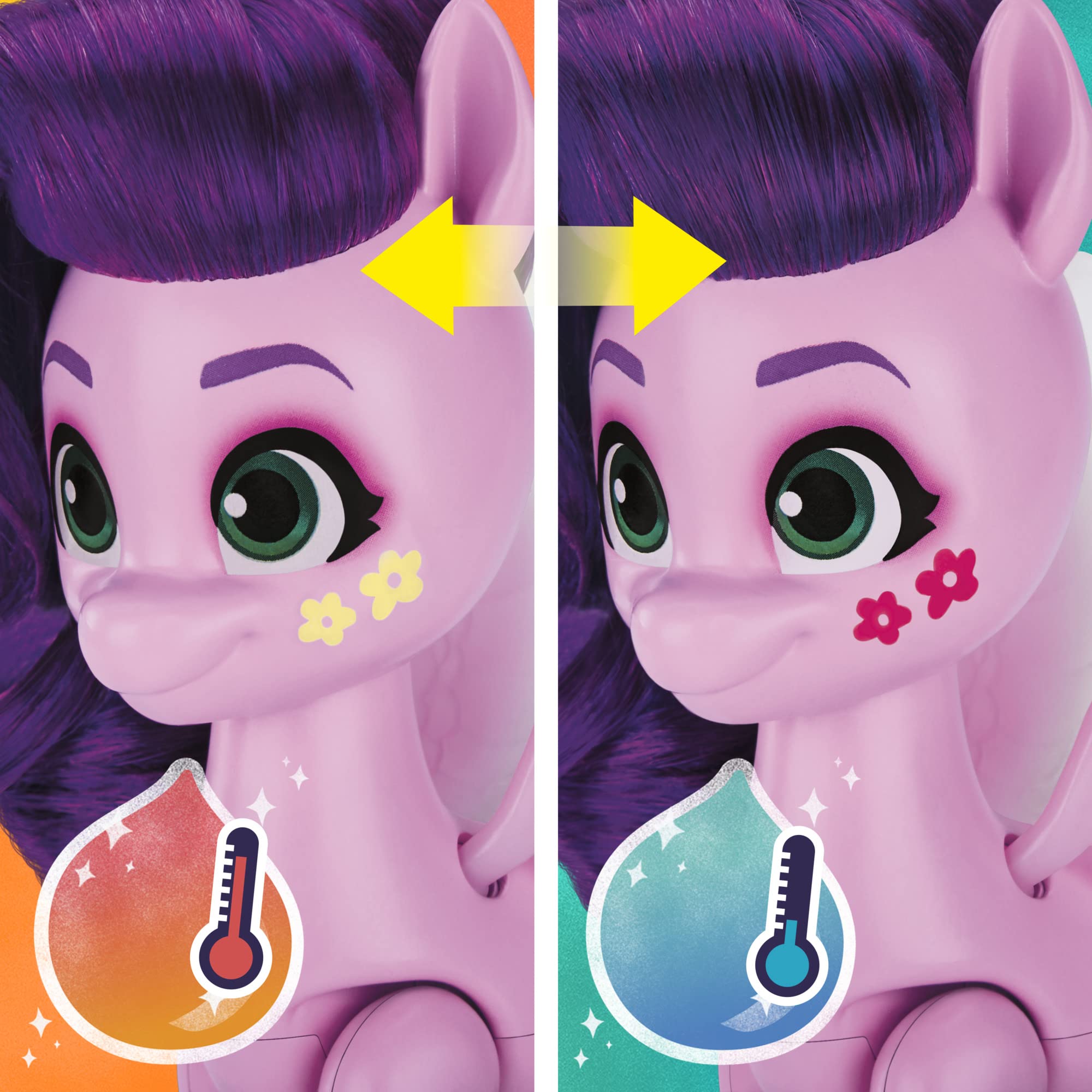 Hasbro My Little Pony Princess Pipp Petals comb included for hair care.