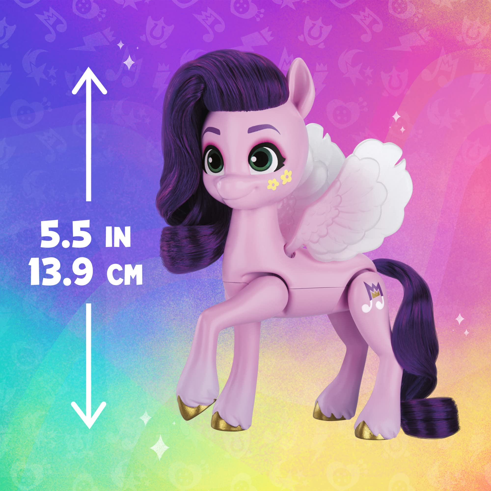 Hasbro My Little Pony Princess Pipp Petals face paint changes color with cold water for repeatable fun.