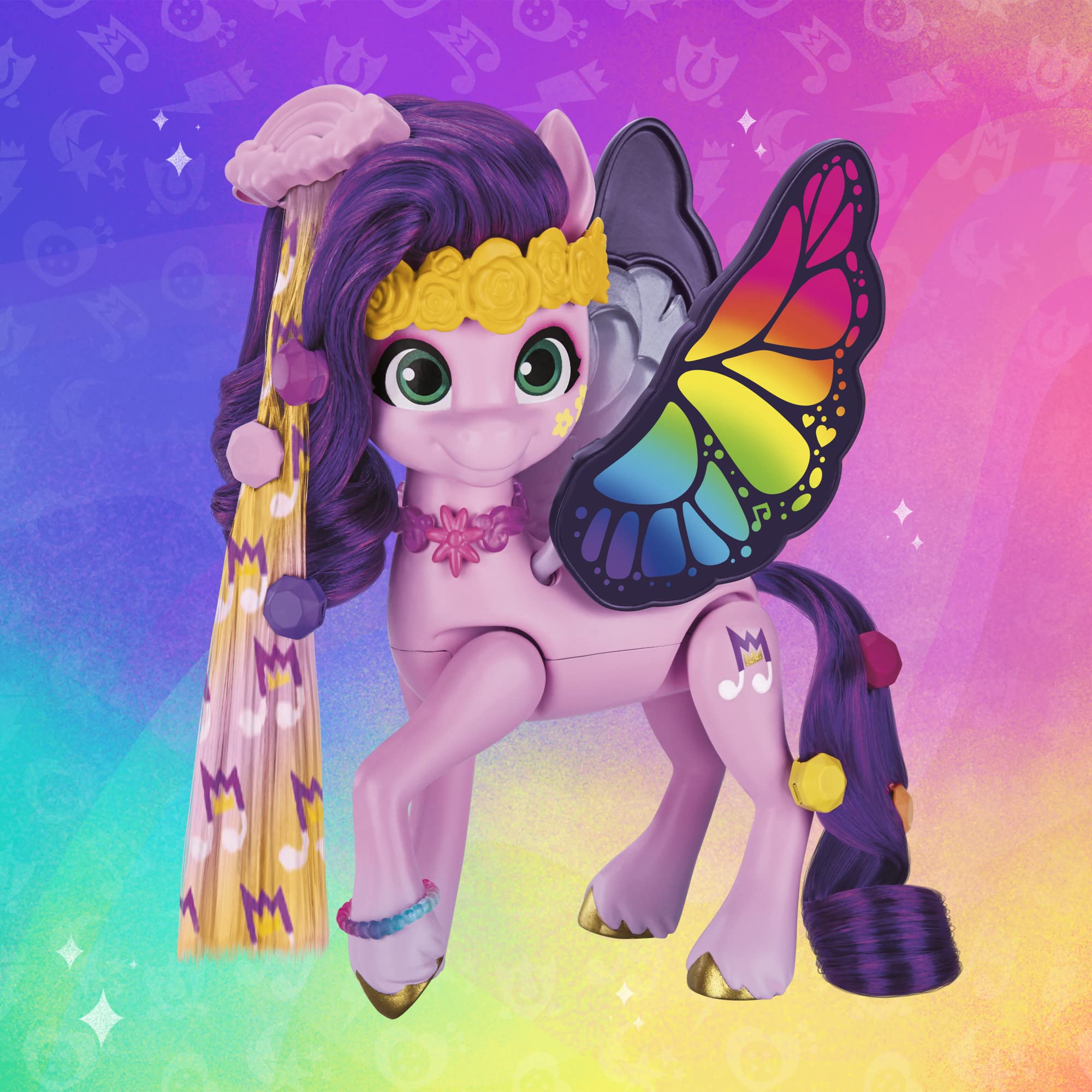 Hasbro My Little Pony Princess Pipp Petals poseable 5.5-inch figure for expressive posing.
