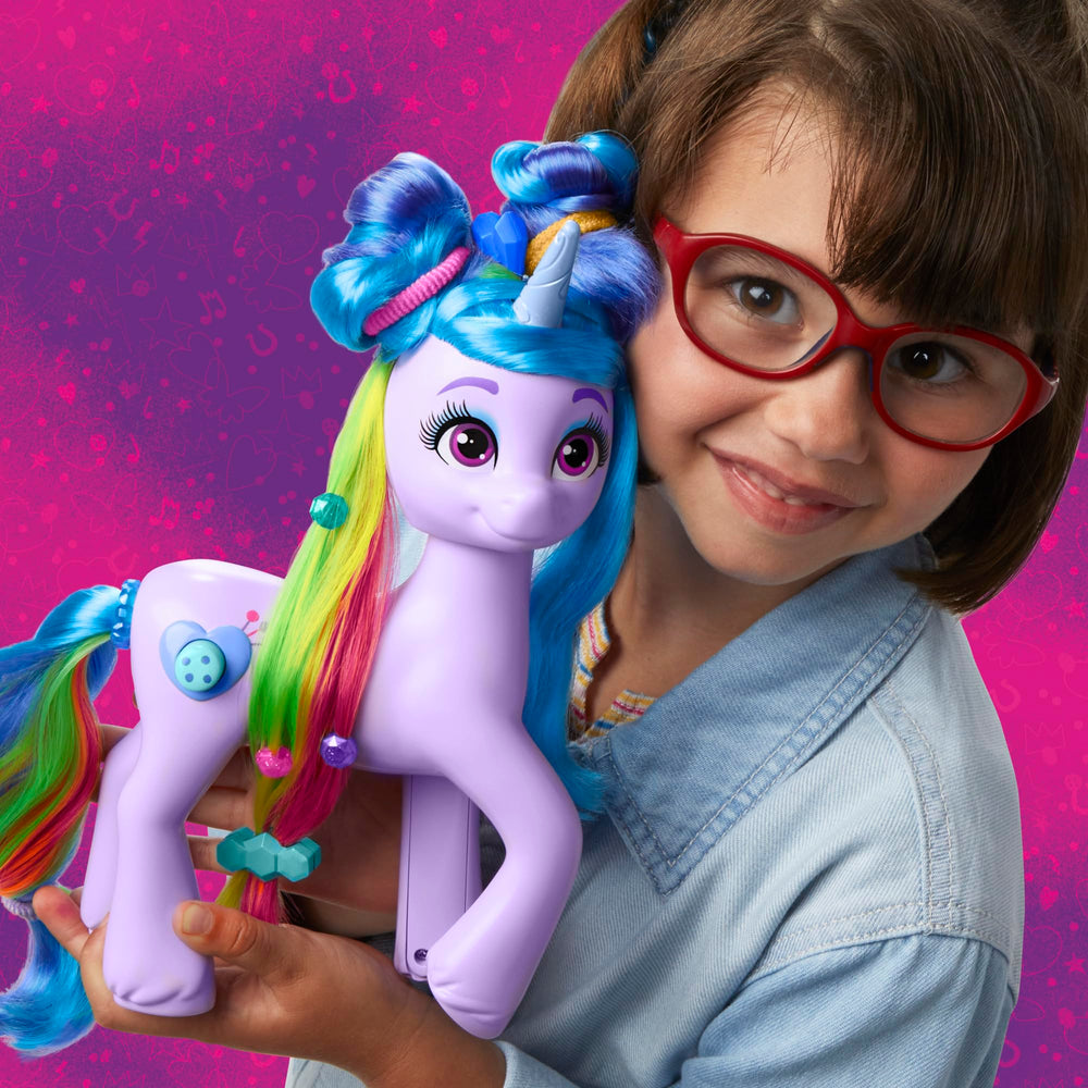 Hasbro My Little Pony Izzy Moonbow 9.5-inch unicorn figure with rainbow mane