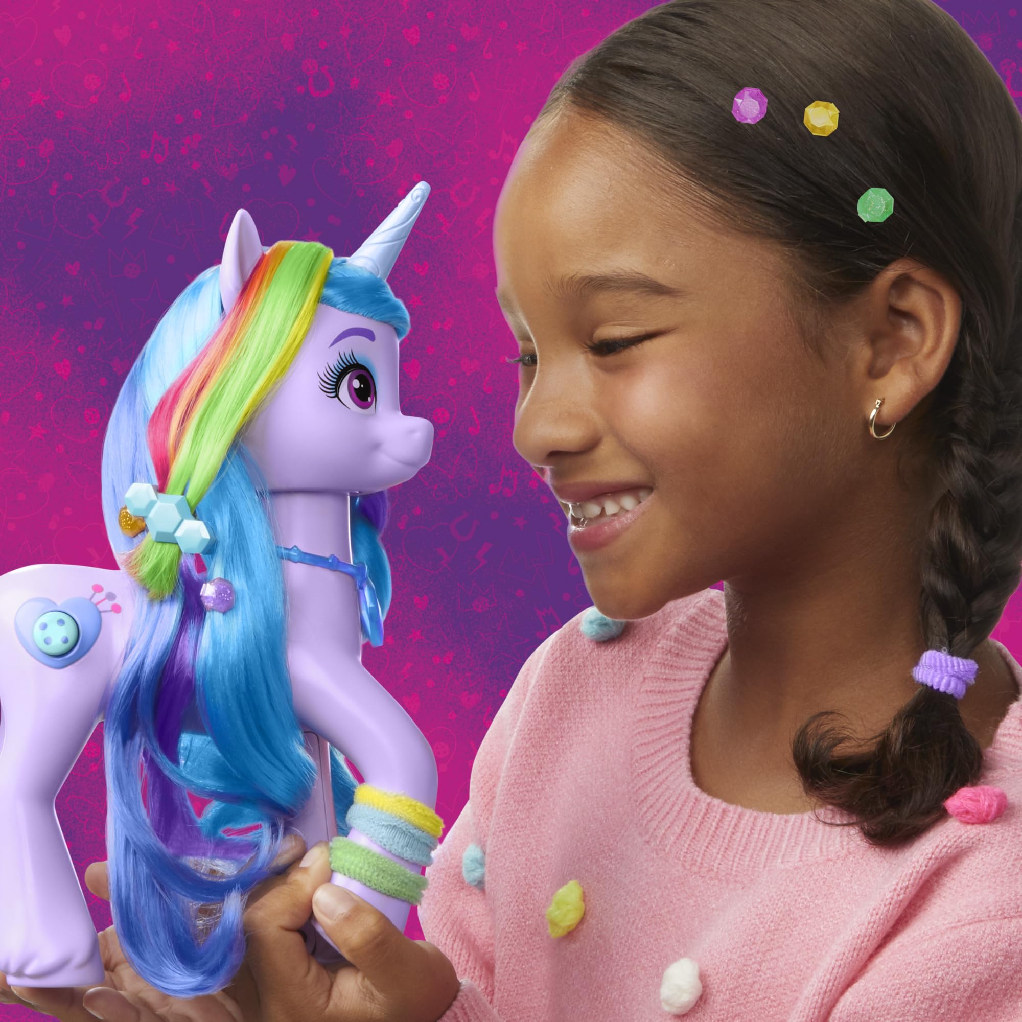 Hasbro My Little Pony Izzy Moonbow English-speaking mode with character lines