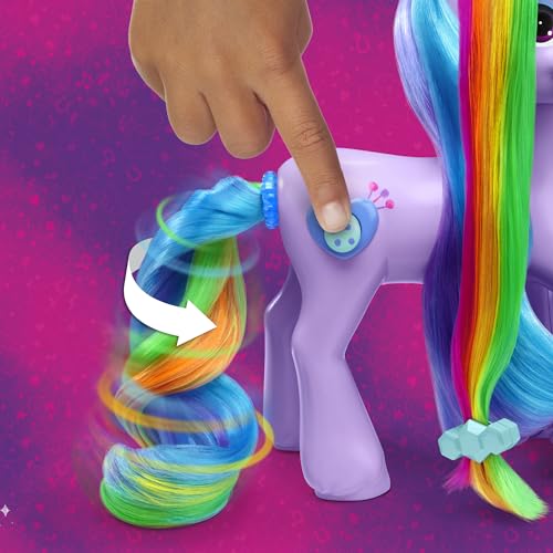 Hasbro My Little Pony Izzy Moonbow spinning rainbow tail feature