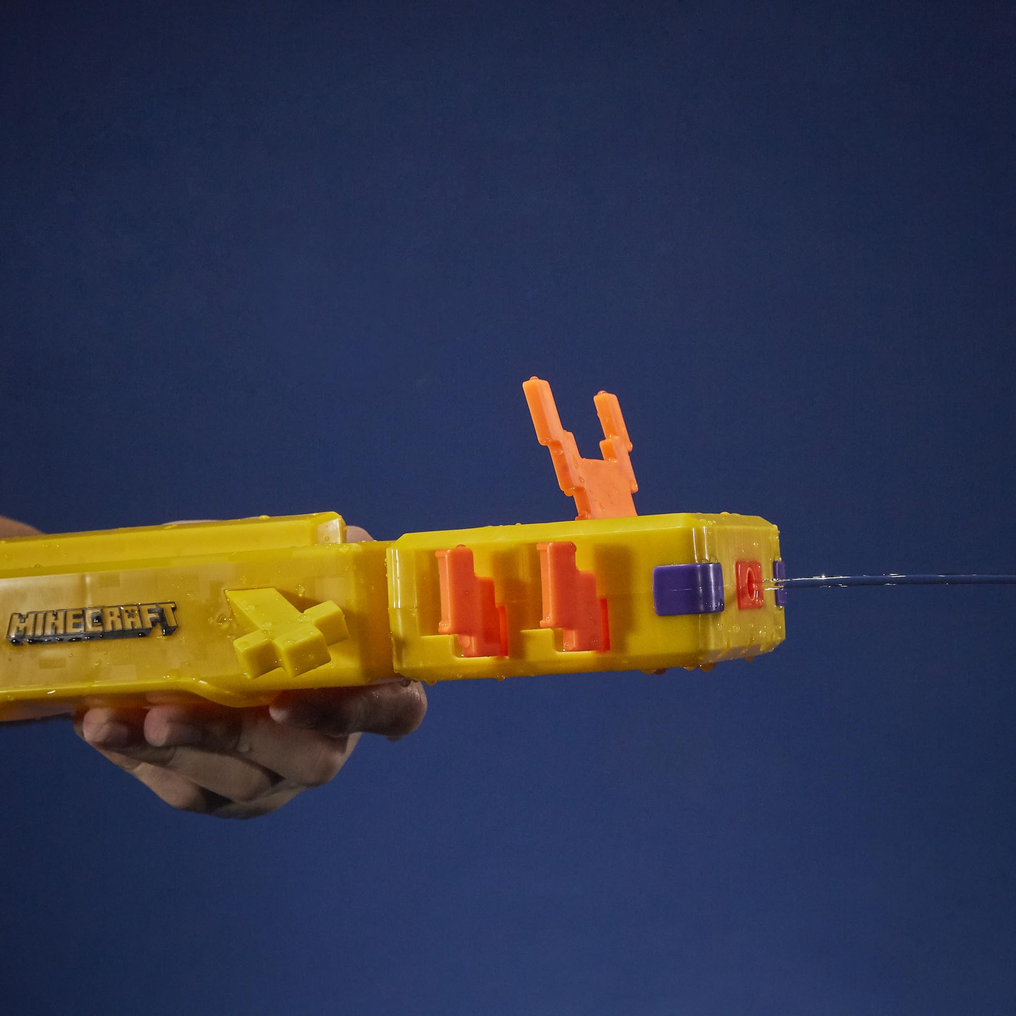 Hasbro Nerf Super Soaker Minecraft Axolotl Blaster packaging view