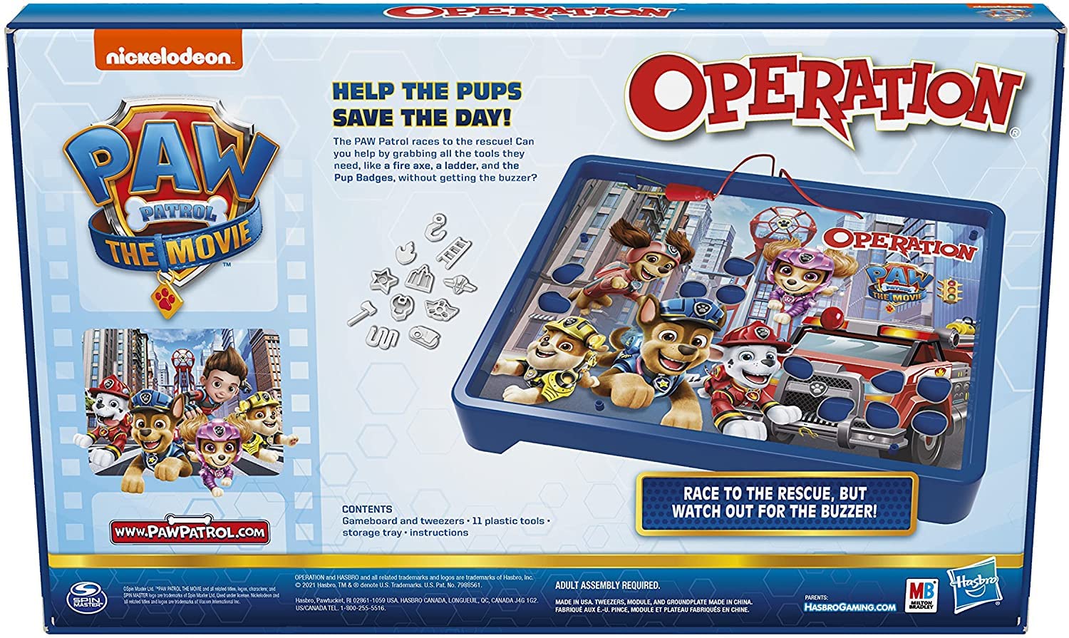 Hasbro Paw Patrol Movie Edition family play supports shared fun during game night
