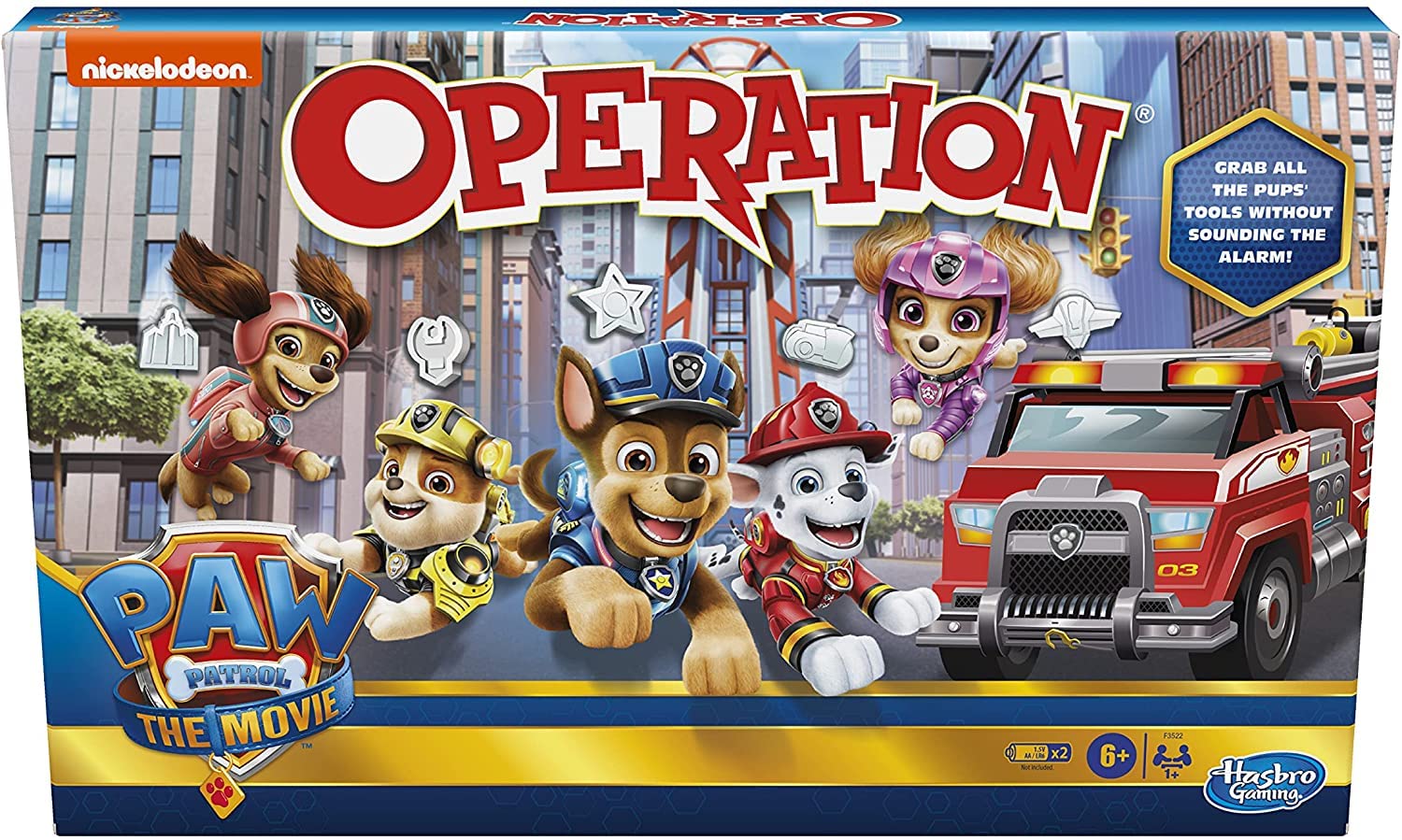 Hasbro Paw Patrol Movie Edition tool pieces shown for engaging rescue-themed play