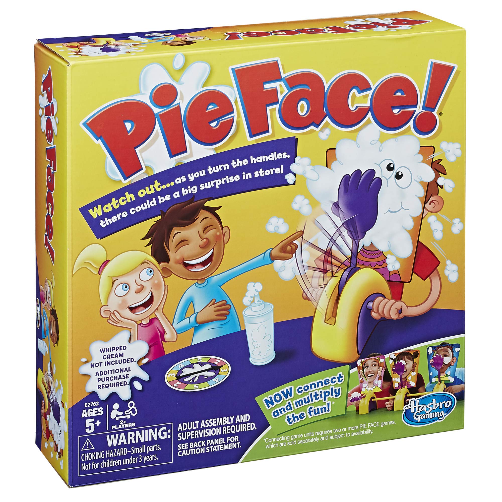 Hasbro Pie Face Game spinner spins as players chase the next point.