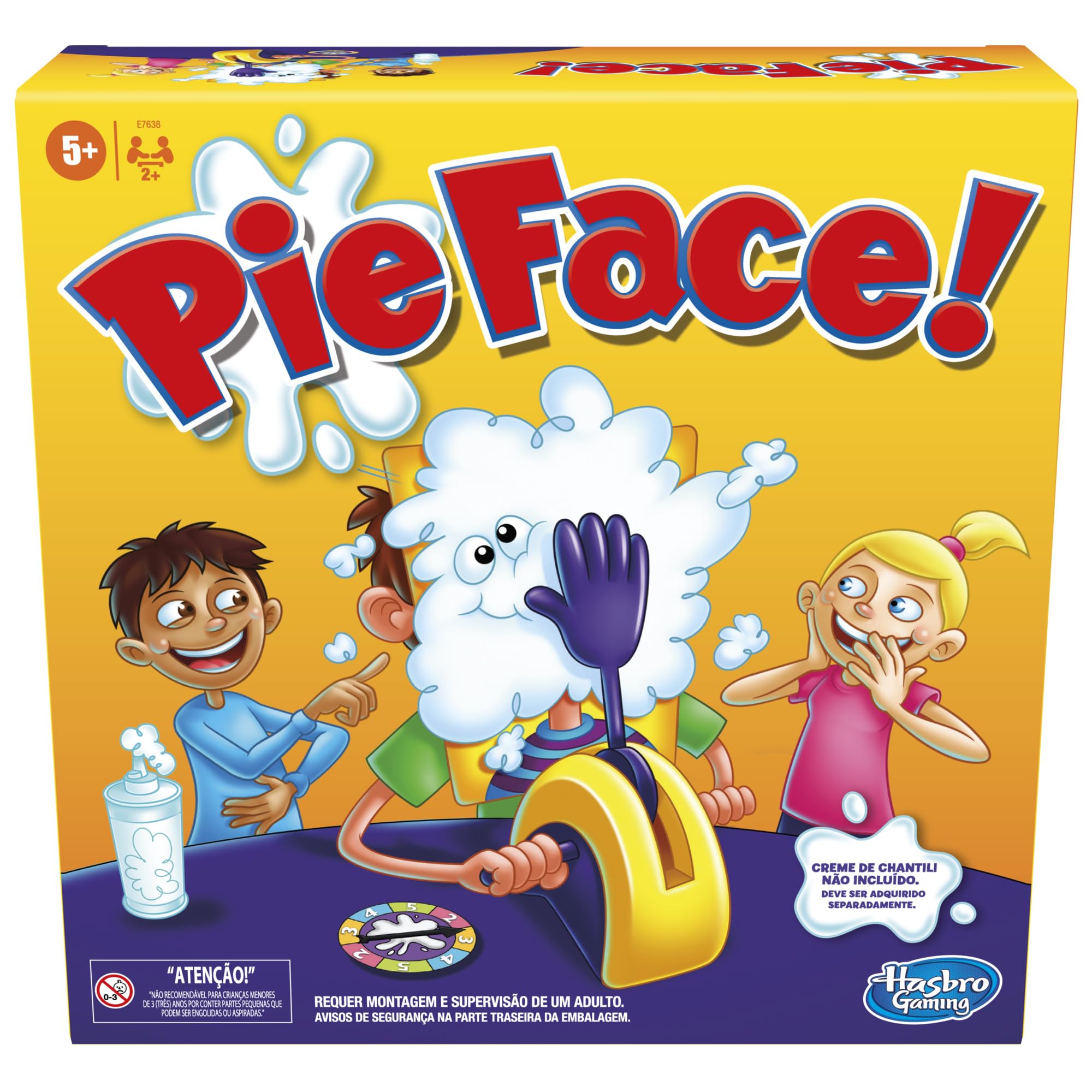 Hasbro Pie Face game unit close-up for goofy family fun