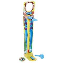 Hasbro Pie Face Sky High throwing arm in action, sparking carnival excitement.