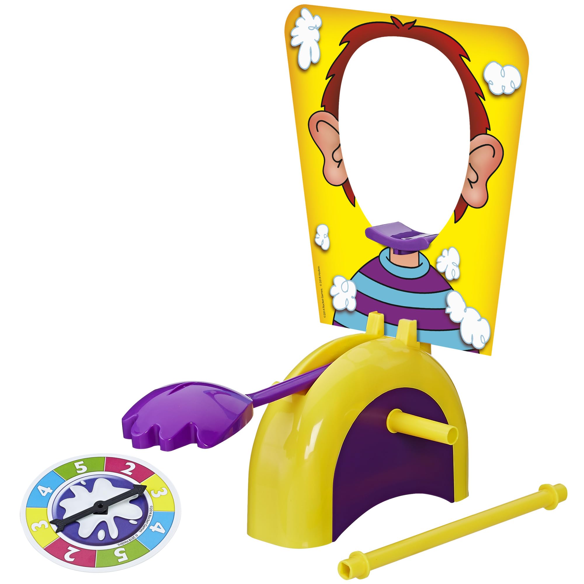 Hasbro Pie Face spinner in action for suspenseful play