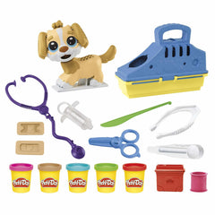 Hasbro Play-Doh Care 'n Carry Vet Playset tweezers for flea removal.