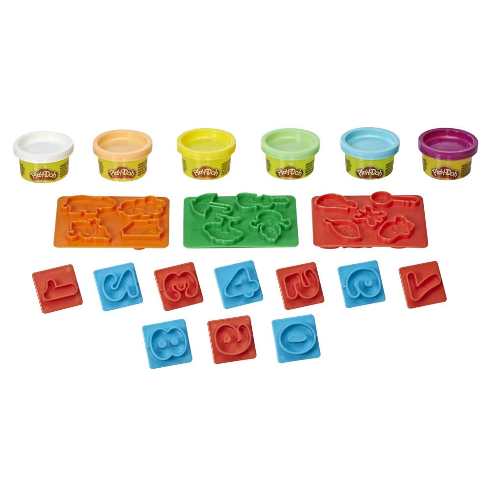 Bright color palette of Play-Doh for engaging color exploration.