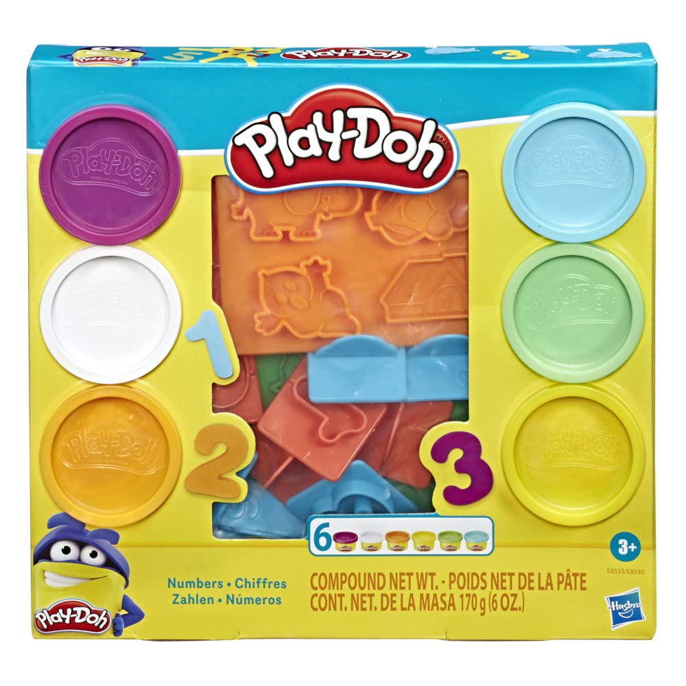 Hasbro Play-Doh Fundamentals number stampers for early counting practice.