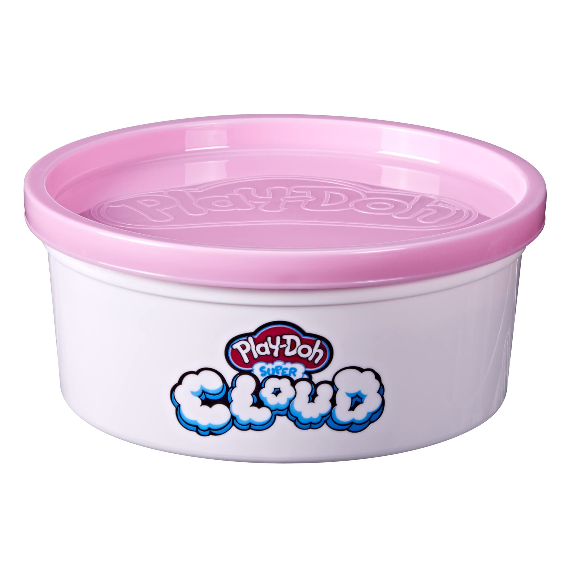 Hasbro Play-Doh Super Cloud Pink bubblegum scent showcased for engaging noses during play.