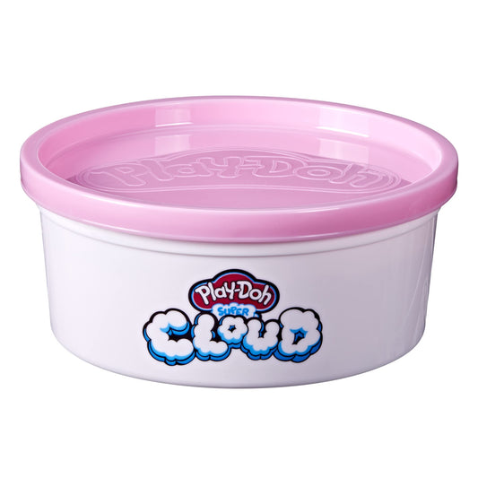 Hasbro Play-Doh Super Cloud Pink bubblegum scent showcased for engaging noses during play.