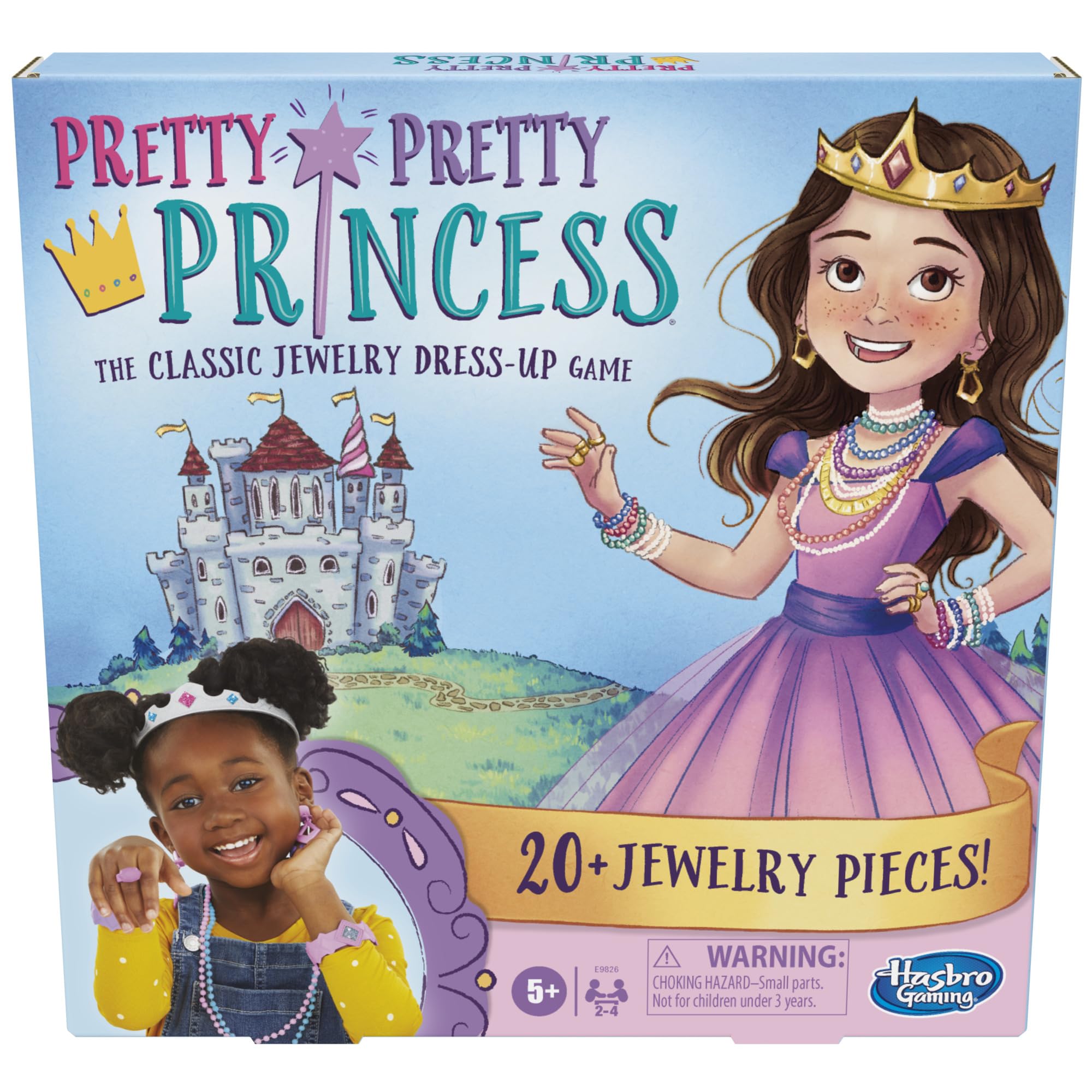 Hasbro Pretty Pretty Princess necklace piece for kids; colorful dress-up play.