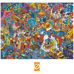 Hasbro Puzl It game: connect-steal-block focus image for strategic card play with friends.