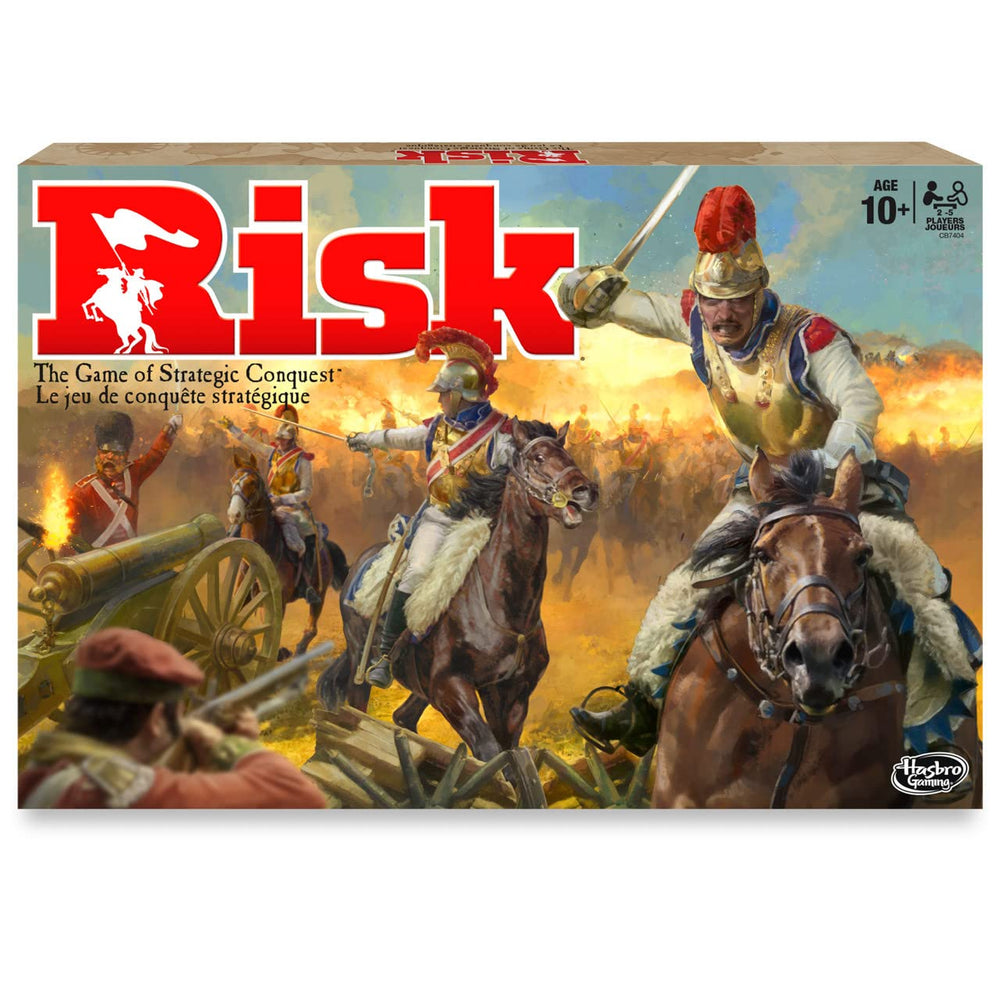 Hasbro Risk Refresh 2016 map and territories for strategic conquest during game night.