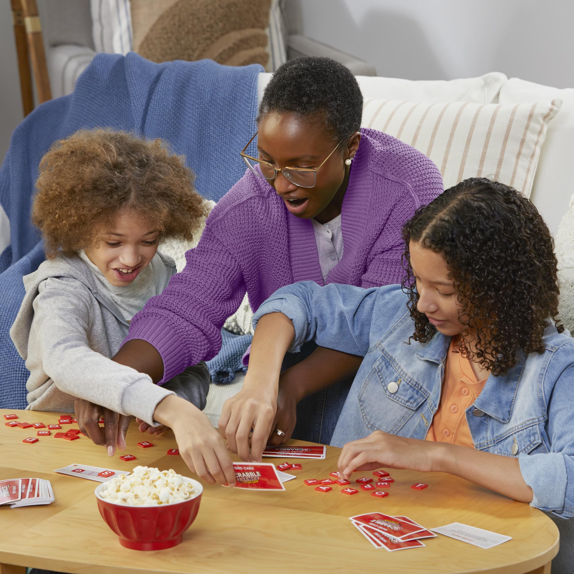 Hasbro Scrabble Frenzy family game night delivers lively wordplay and laughter.