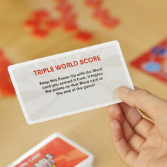 Hasbro Scrabble Frenzy fast-paced play designed for quick breaks and busy schedules.