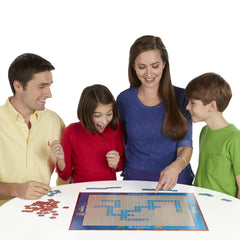 Hasbro Scrabble Junior family game night promoting shared learning