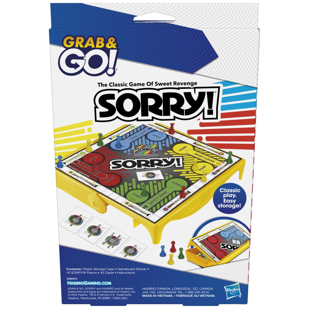 Perfect stocking stuffer: Sorry! travel game for ages 6 and up.