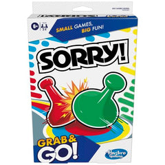 Hasbro Sorry! family game night on the go for road trips and visits.