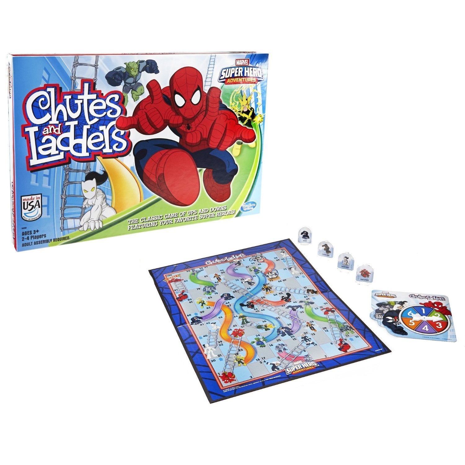 Eight Spider-Man movers on the Hasbro edition for dynamic play sessions.