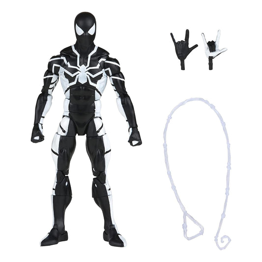 Hasbro Spider-Man Future Foundation stealth-suit figure in dynamic pose for display and collection.