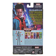 Front packaging of Hasbro Miles Morales figure highlighting character origin.