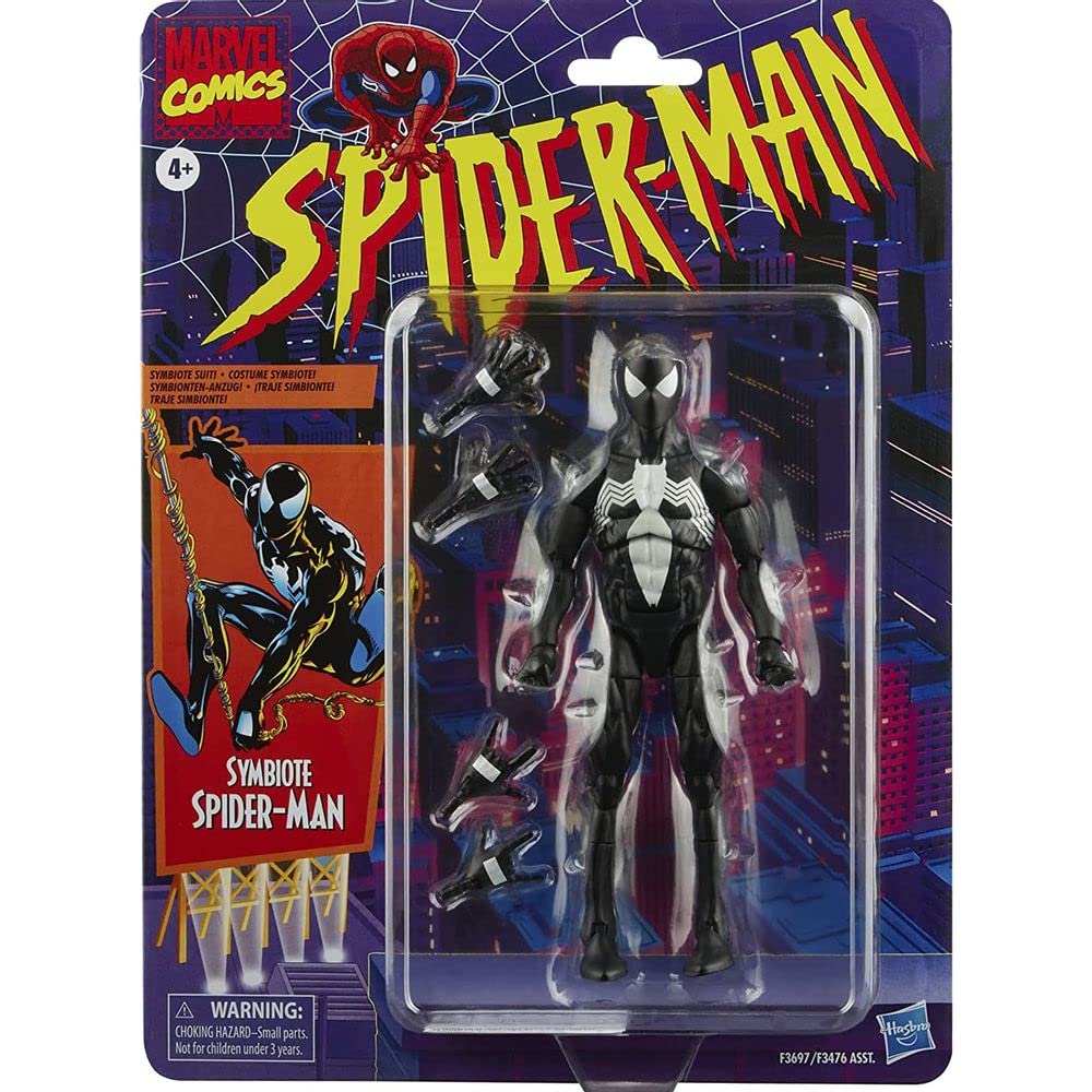 Hasbro Spider-Man Symbiote with four alternate hands for customization