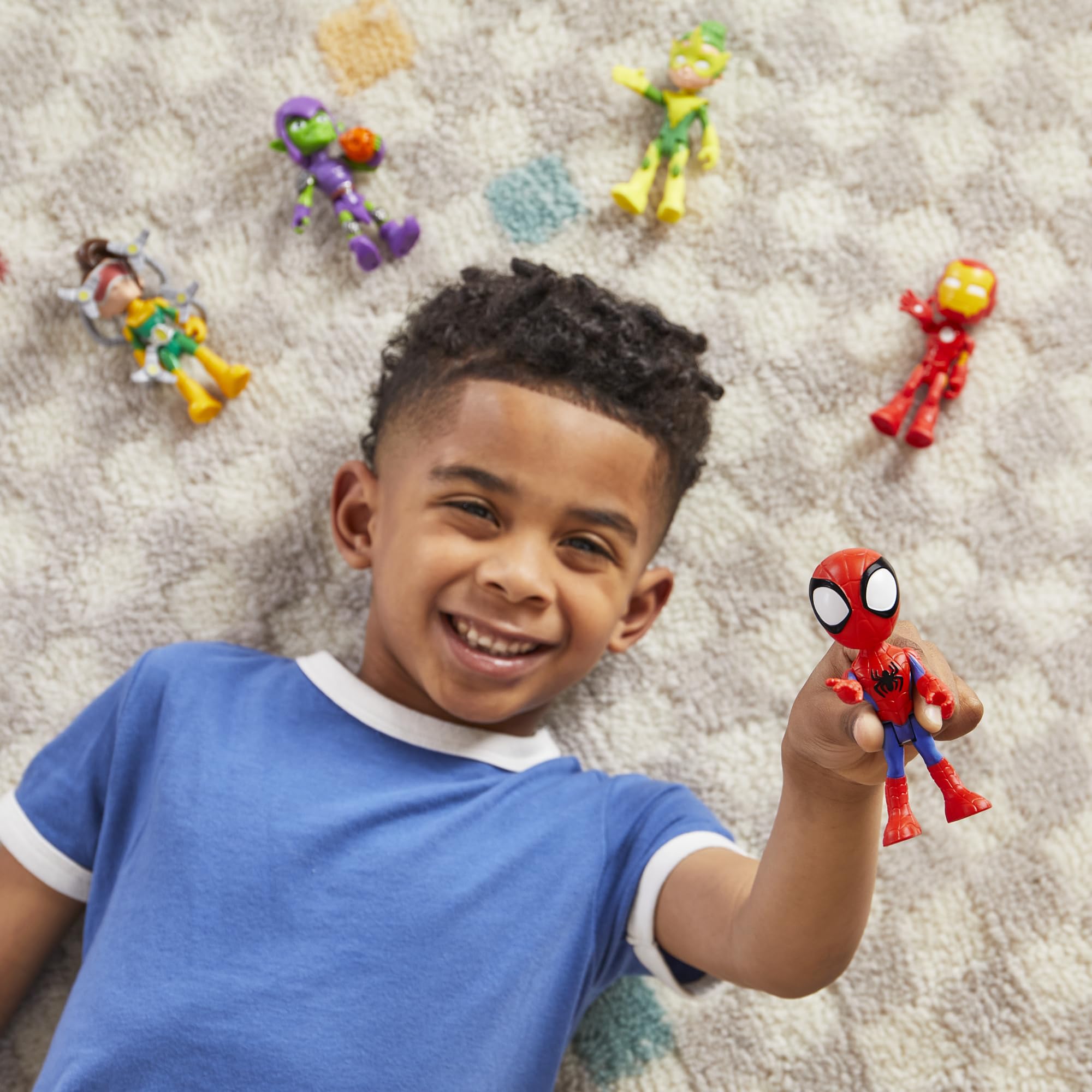Hasbro Spidey Friends Pack group shot with all five figures.