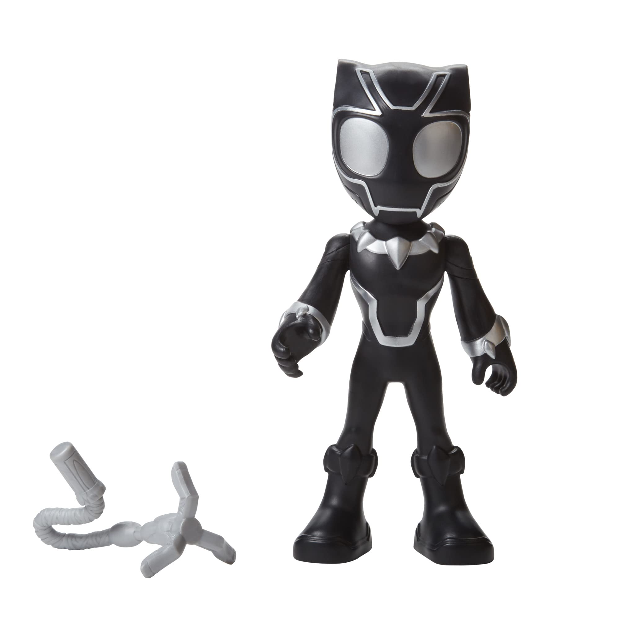 Hasbro Spidey and His Amazing Friends Black Panther 9-inch figure ready for imaginative play.