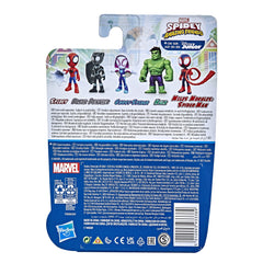 Hasbro Spidey Hulk figure side view showing poseability.