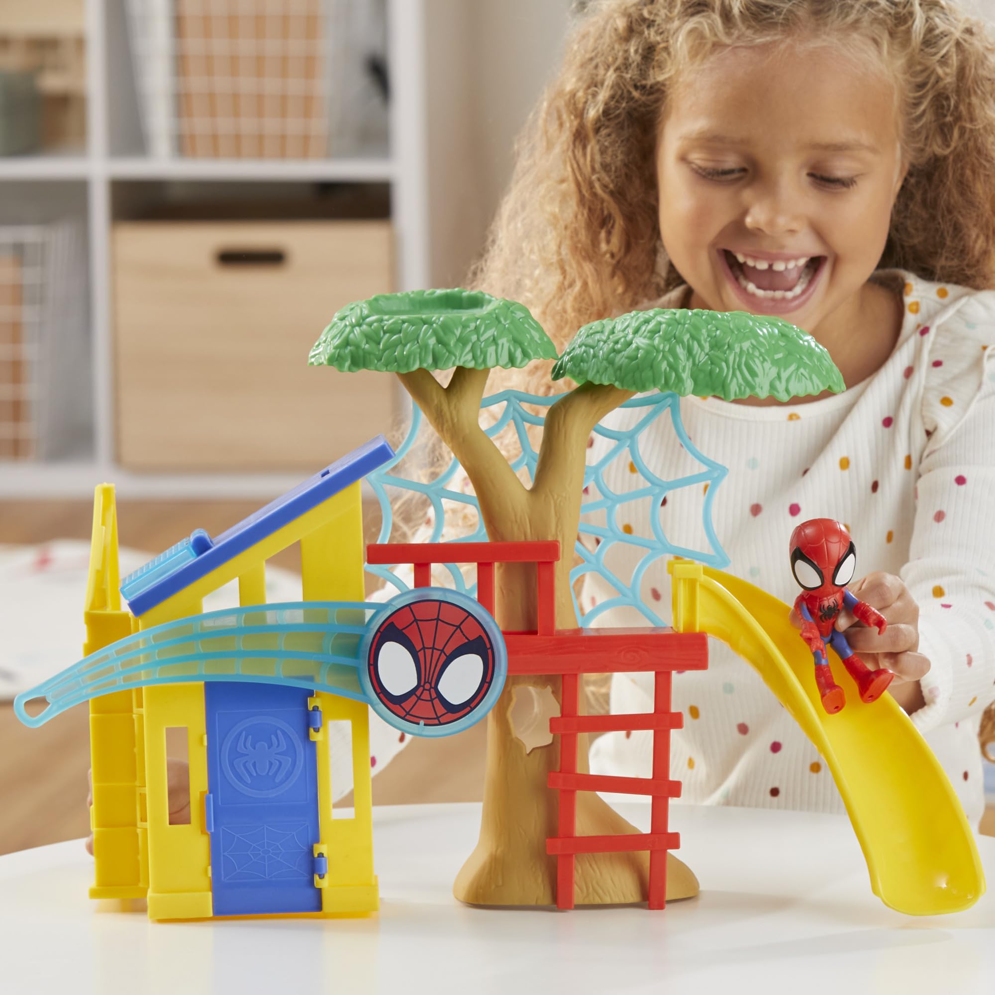 Hasbro Spidey Playground flip-down solar panel — interactive detail boost